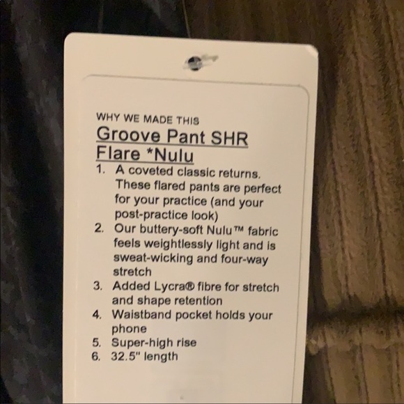 Lululemon Groove Super High Rise Flare Pant Nulu NWT - Picture 16 of 16